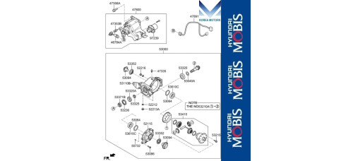50-501 zadniy differential hyundai kona 2017-20